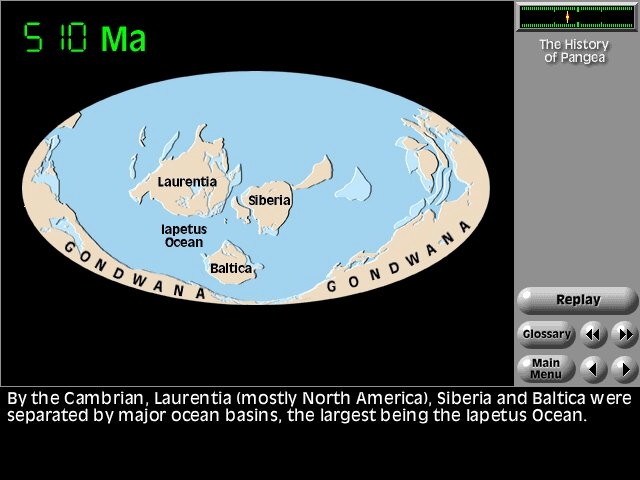 Plate Tectonics and How the Earth Works - History of Pangea Screen