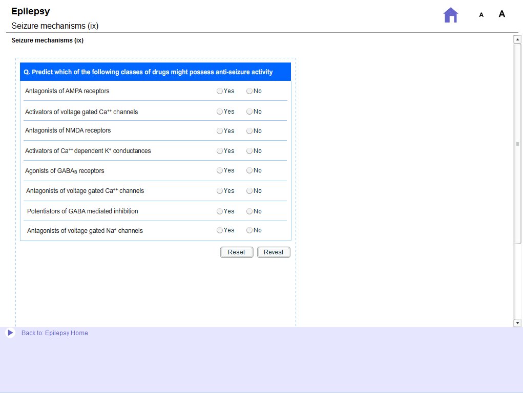 Epilepsy Sample Screens
